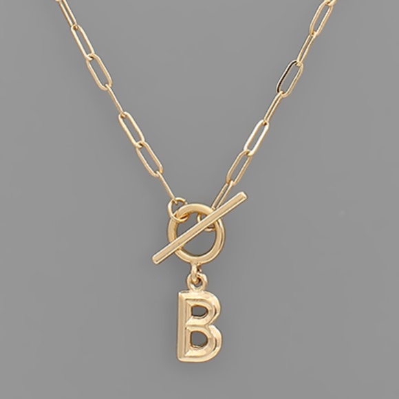 Inital Toggle Necklace - Picture 5 of 16